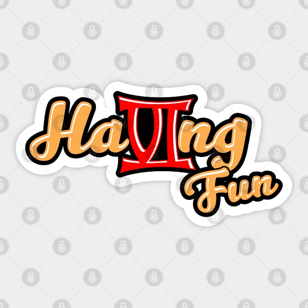 Having Fun 4th Gathering Typography Sticker by brographic